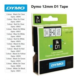 Labels Dymo 12mm D1 Tape