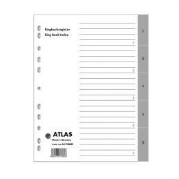 Divider-Atlas Plastic 1-5